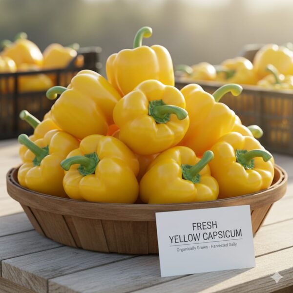 Yellow capsicum / शिमला मिर्च